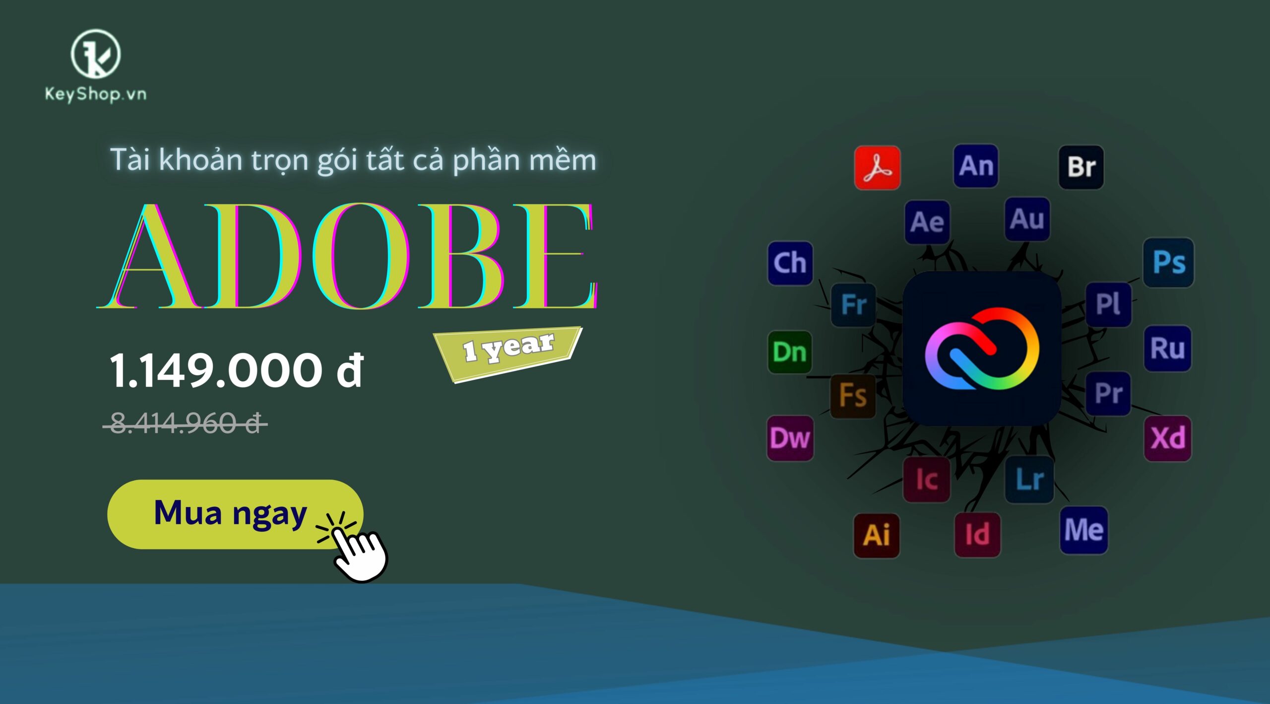 taikhoanadobe1nam scaled Tặng Full khóa học tư duy thiết kế đồ họa từ A-Z